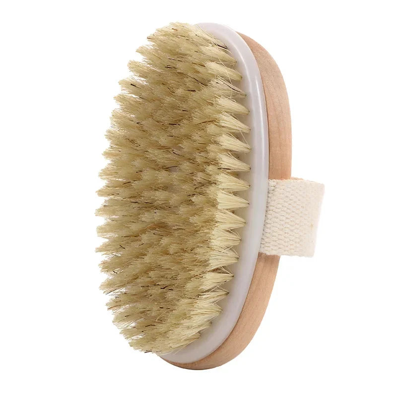 LumaBrush – Wooden Long Handle Body Brush for Gentle Exfoliation