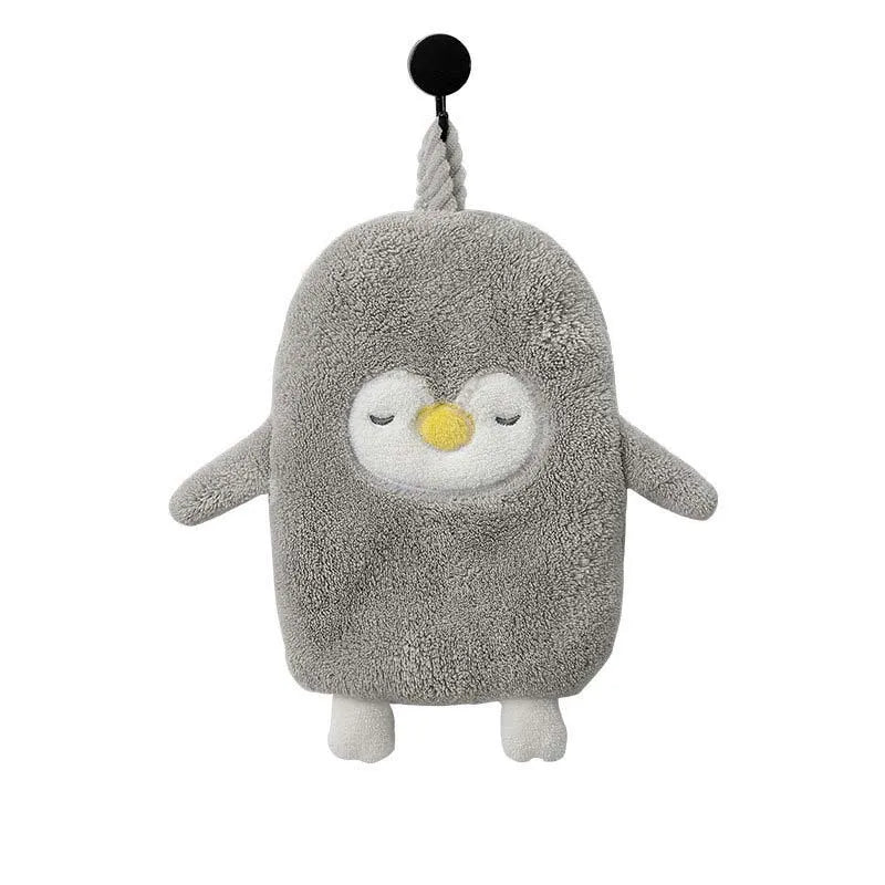 VeloraPenguin – Plush Animal Hand Towel for Cozy Daily Use
