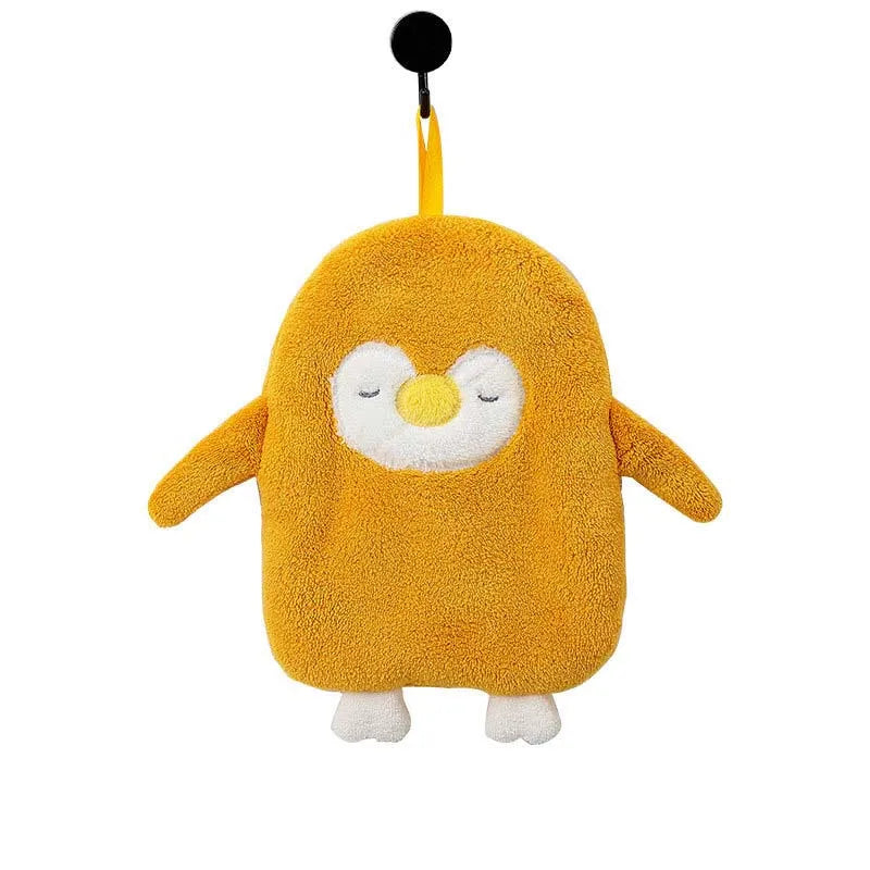 VeloraPenguin – Plush Animal Hand Towel for Cozy Daily Use