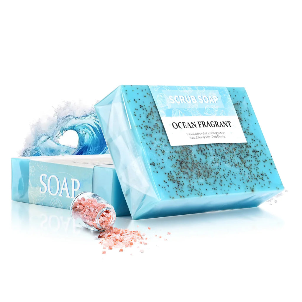 PureSea – Natural Sea Salt Exfoliating Soap Bar for Face & Body