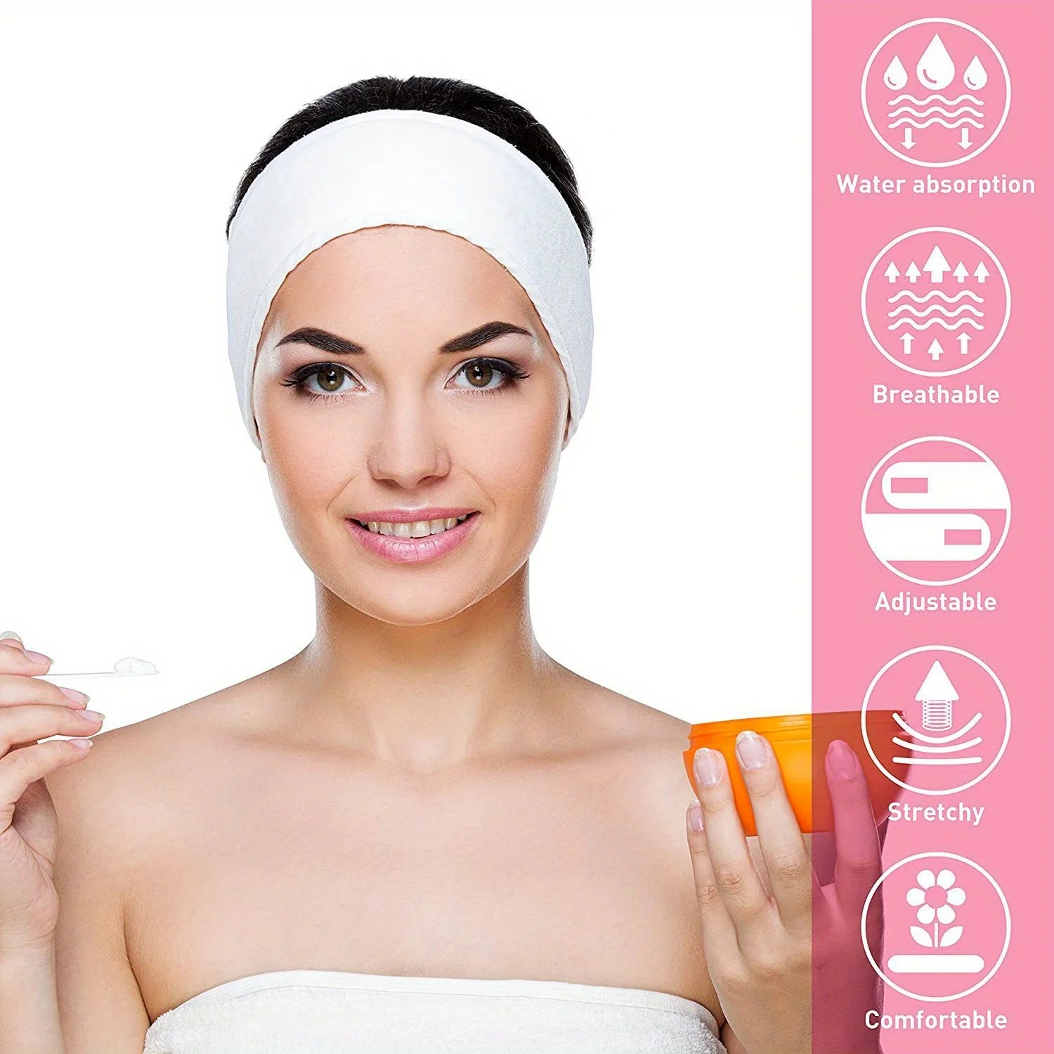 BOLUOYIN – Adjustable Spa Headband for Makeup & Skincare Rituals