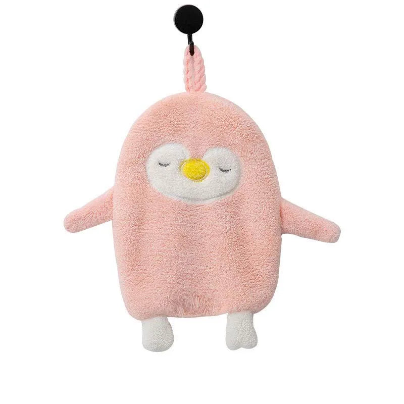 VeloraPenguin – Plush Animal Hand Towel for Cozy Daily Use