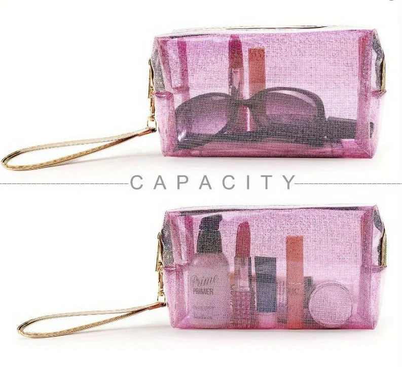 LumaNow Makeup Bag Portable Large Capacity Beauty and Skincare Storage Bag High Appearance Level Waterproof Clutch Bag