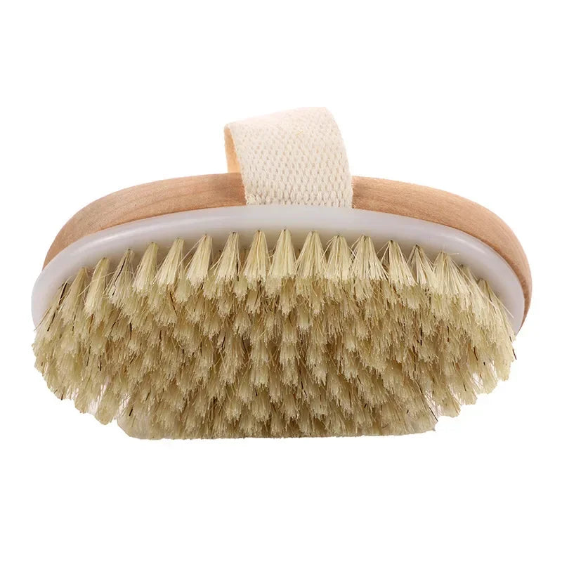 LumaBrush – Wooden Long Handle Body Brush for Gentle Exfoliation